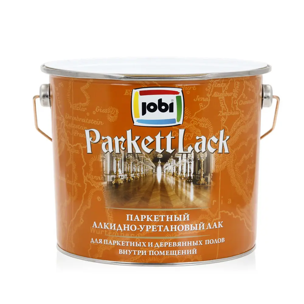 Фото Лак JOBI ParkettLack 16619 2.7 л глянцевый Фото Лак JOBI ParkettLack 16619 2.7 л глянцевый