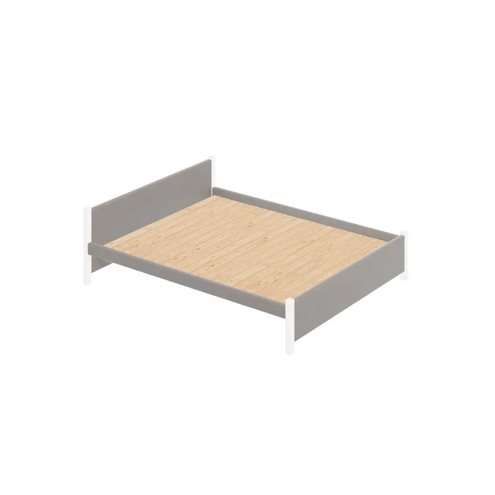 Фото 2 Кровать Solarius Двуспальная Классика мягкая 1277 170 x 63 x 210 см массив сосны цвет светло-серый/белый