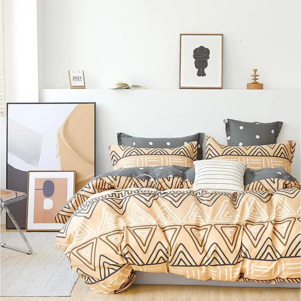 Фото Комплект постельного белья Home Mercury Тесей 19820, двуспальный, поплин, разноцветный