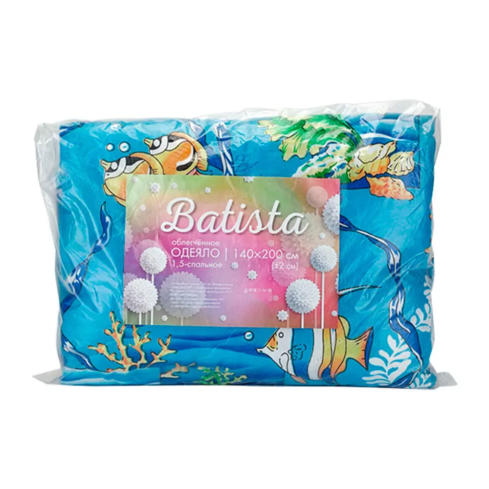 Фото Одеяло Batista 205x142 см силиконизированное волокно Фото Одеяло Batista 205x142 см силиконизированное волокно