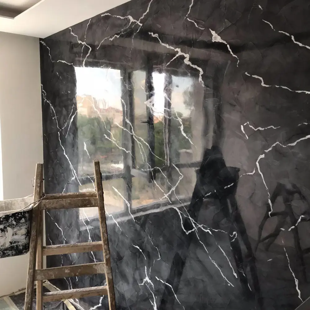 Фото 5 Декоративная штукатурка Dessa Decor Венеция Лайт для имитации полированного мрамора цвет белый 14.9 кг