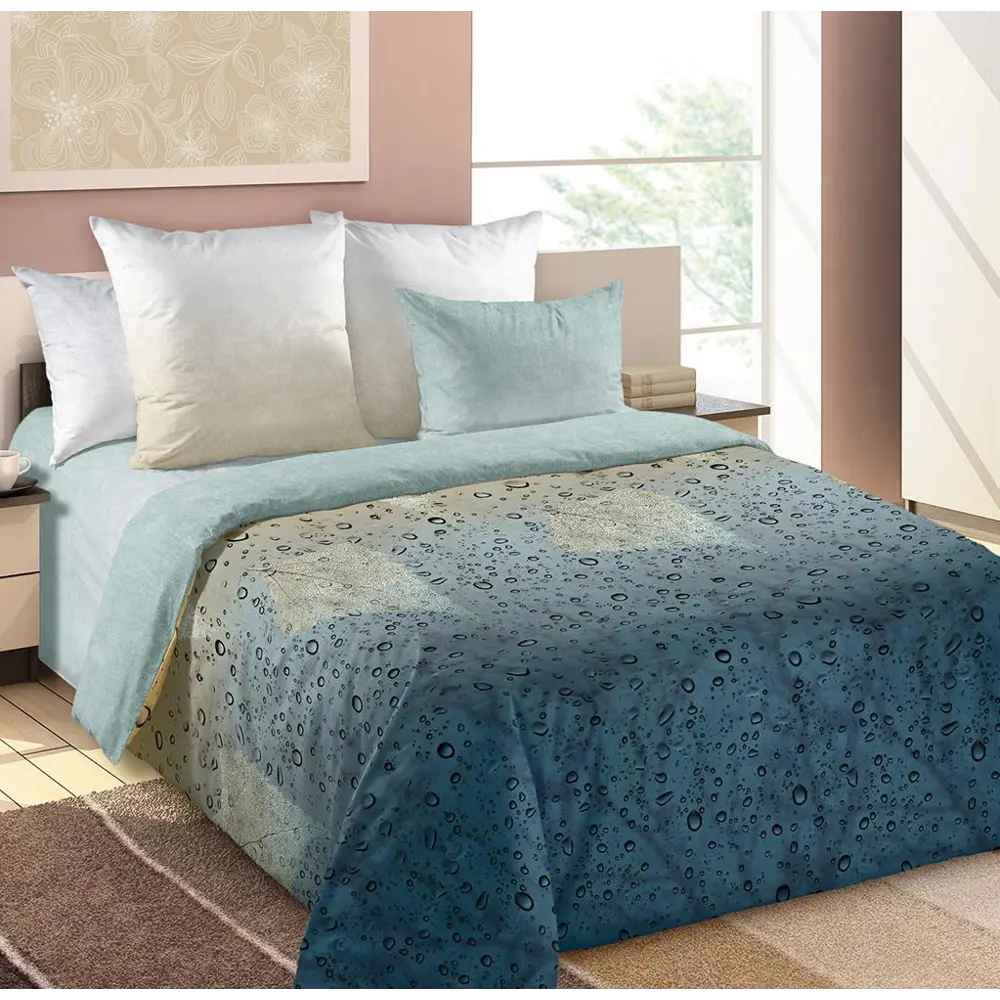 Фото Комплект постельного белья Home Mercury Эгеон 20461, евро, перкаль, разноцветный