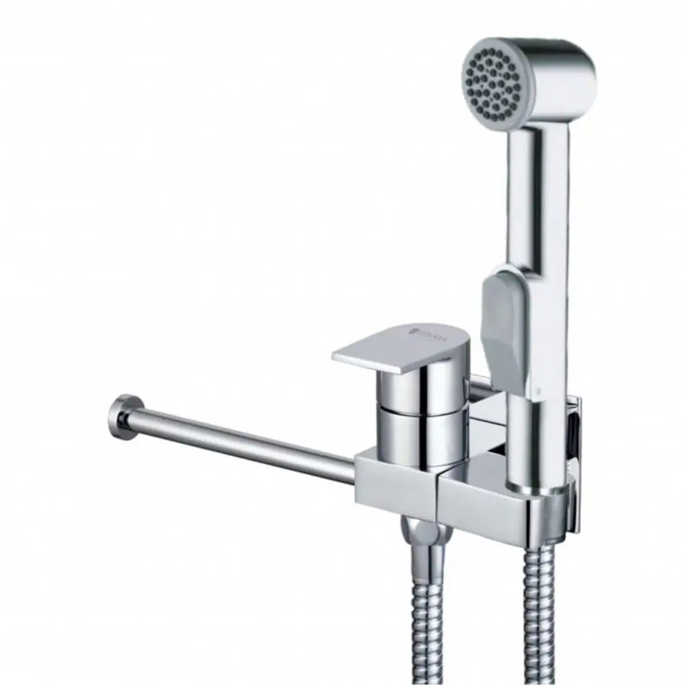Фото Смеситель встраиваемый с гигиеническим душем Bidet Gross Aqua GA120301C однорычажный цвет хром