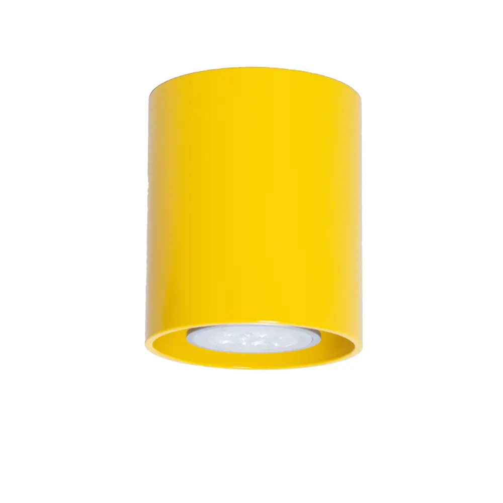 Фото Светильник точечный накладной Topdecor Tubo8 P1 16 MR16 GU10 цвет жёлтый/золотой Фото Светильник точечный накладной Topdecor Tubo8 P1 16 MR16 GU10 цвет жёлтый/золотой