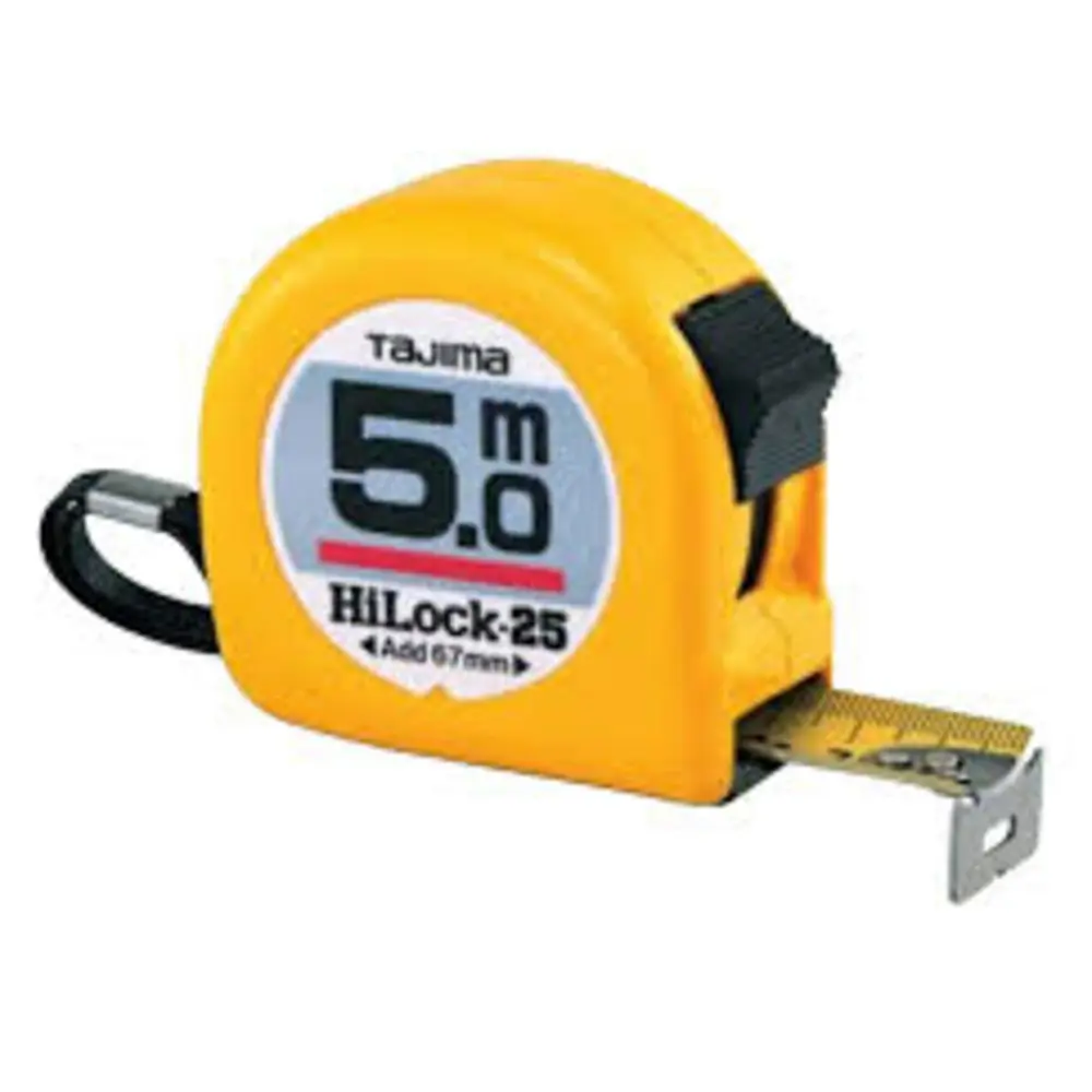 Фото Рулетка Tajima HI LOCK H9P50MY, 5 м х 19 мм, ударопрочная с магнитным наконечником Фото Рулетка Tajima HI LOCK H9P50MY, 5 м х 19 мм, ударопрочная с магнитным наконечником