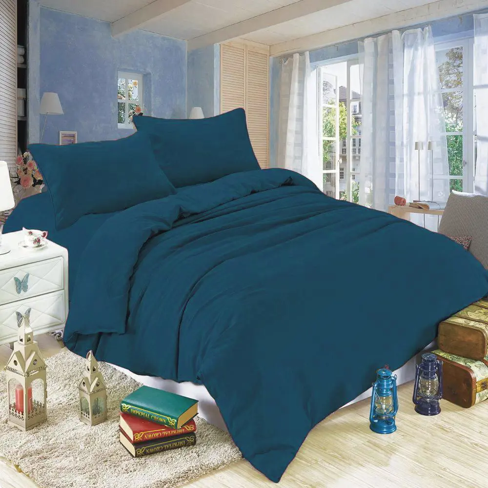 Фото Простыня Home Mercury Ультрамарин 21457, 145x214 см, поплин, без резинки