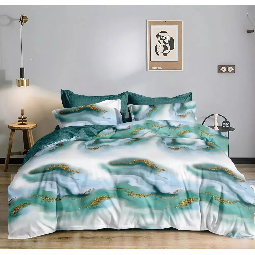 Фото Простыня Home Mercury Посейдон основа 21567, 145x214 см, поплин, без резинки