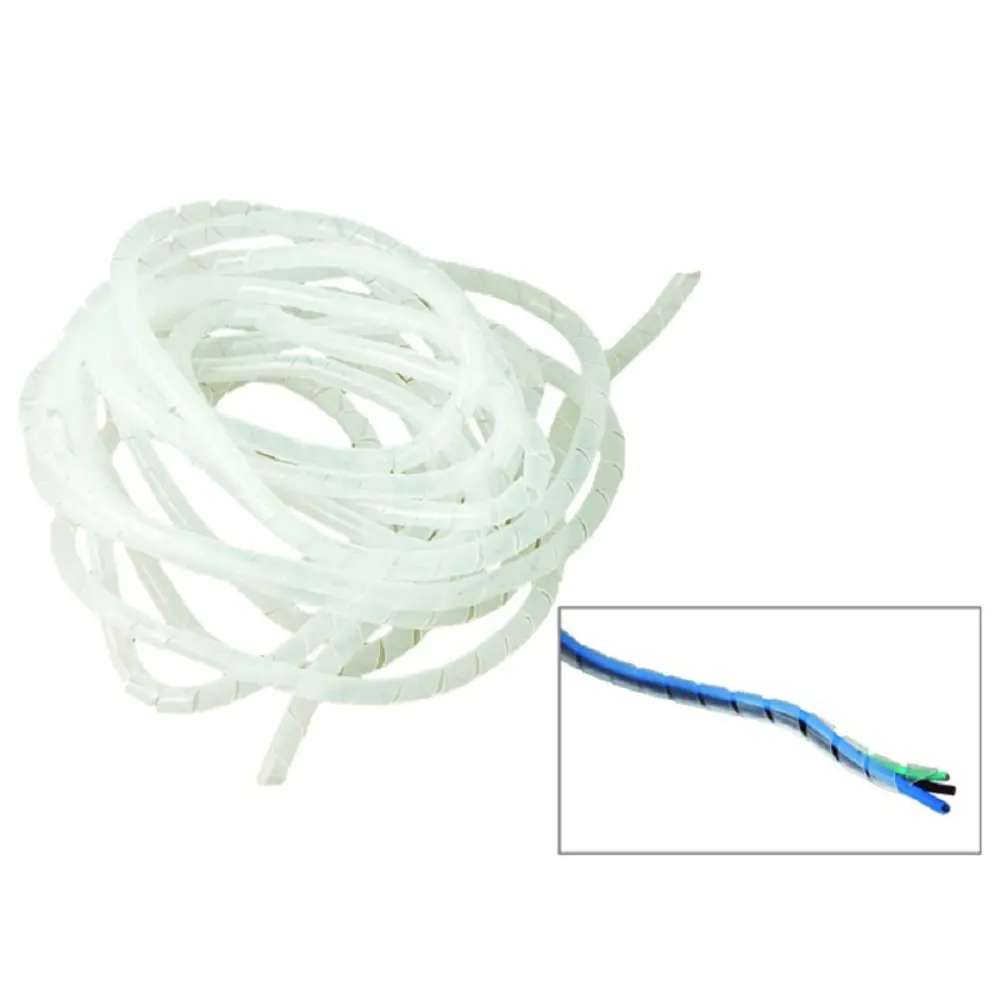 Фото Лента спиральная HLT монтажная пластиковая ЛСМ 12 мм белая 10 м Фото Лента спиральная HLT монтажная пластиковая ЛСМ 12 мм белая 10 м