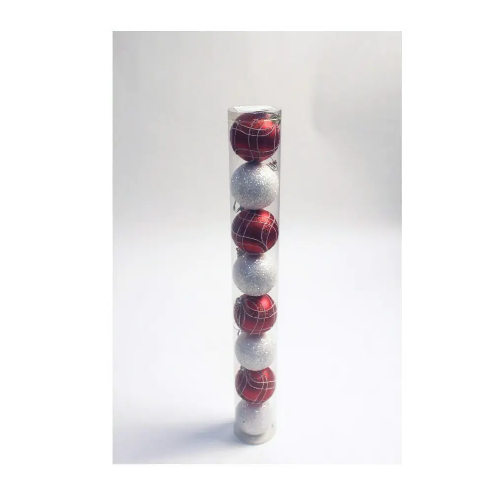 Фото Набор елочных шаров China dans 9920107 6 см пластик разноцветный 8 шт Фото Набор елочных шаров China dans 9920107 6 см пластик разноцветный 8 шт