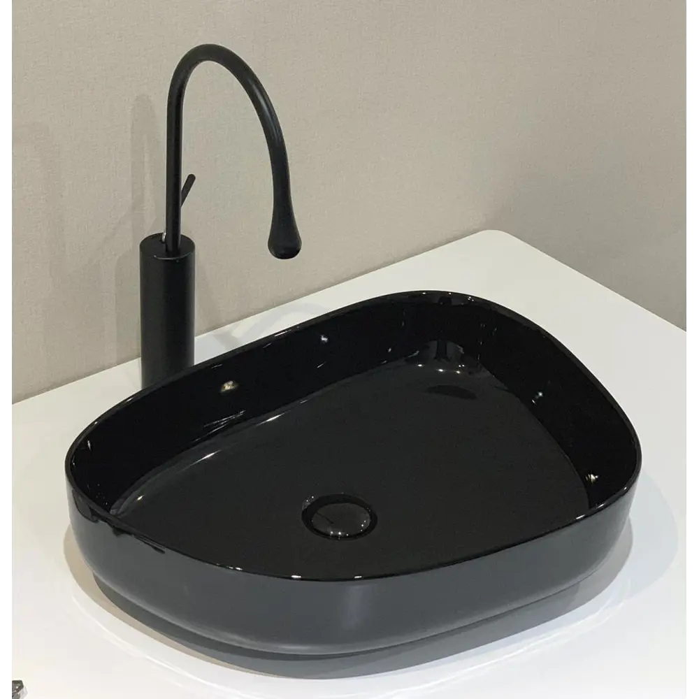 Фото 3 Накладная раковина BelBagno BB1435-NERO 54.50см