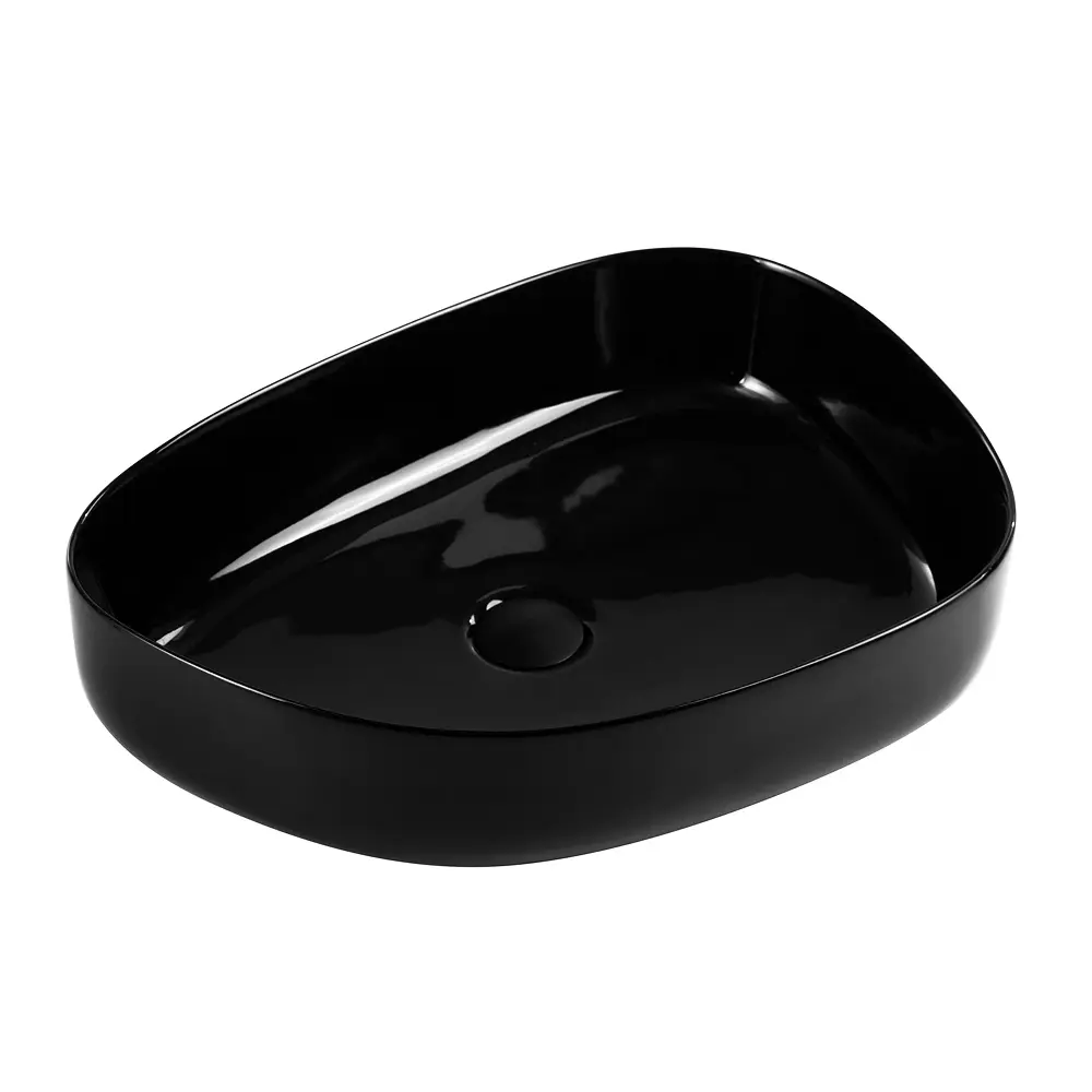 Фото Накладная раковина BelBagno BB1435-NERO 54.50см