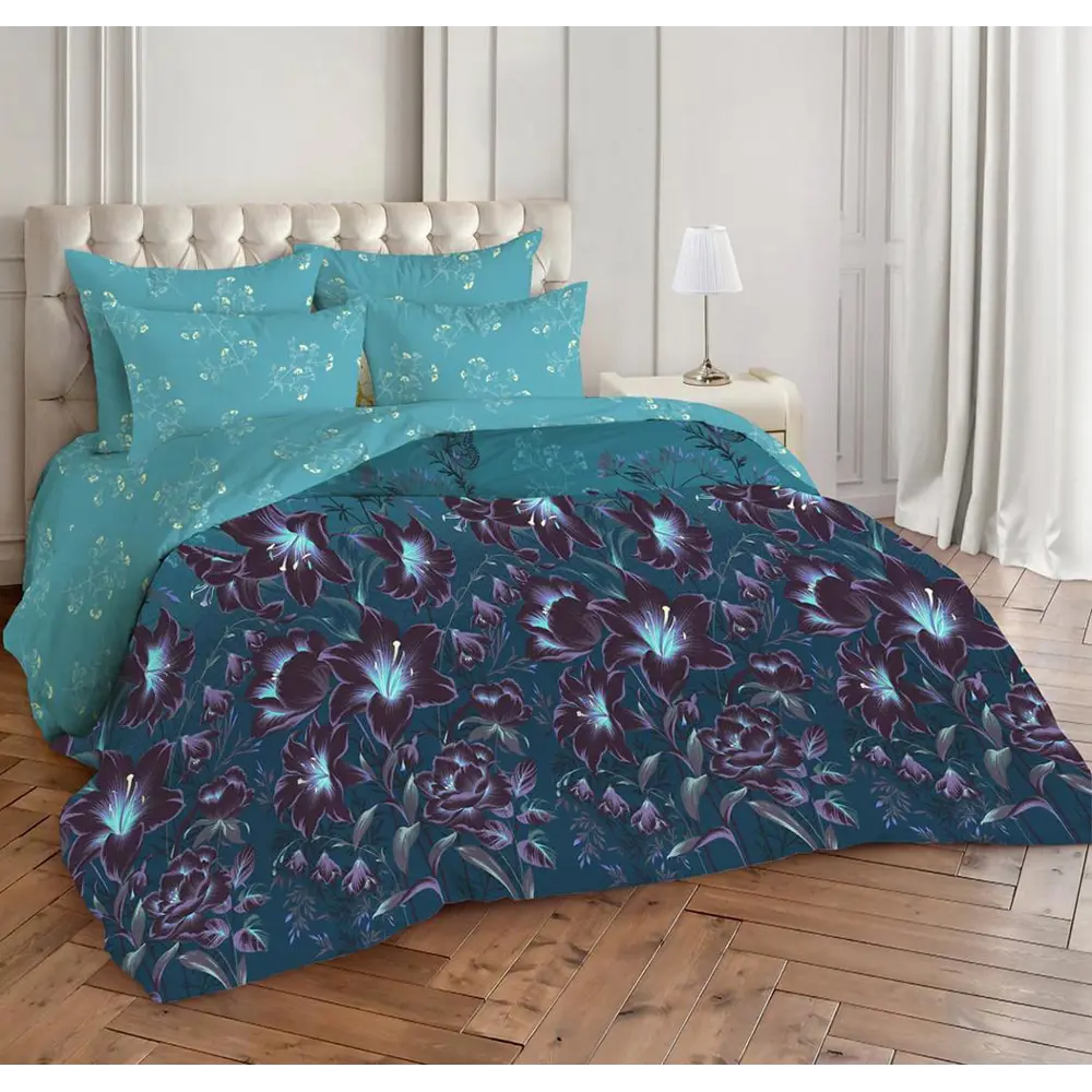 Фото Комплект постельного белья Home Mercury Геката 22010, семейный, поплин, разноцветный Фото Комплект постельного белья Home Mercury Геката 22010, семейный, поплин, разноцветный