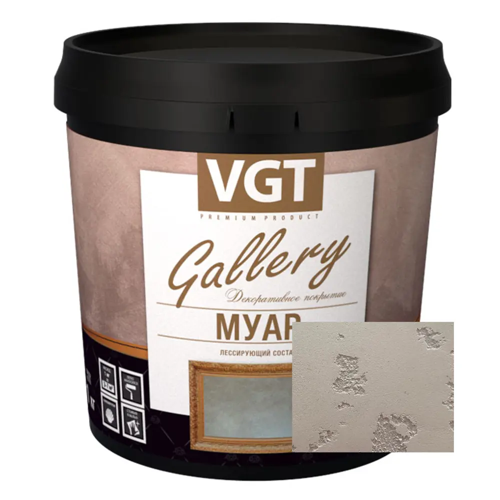 Фото Состав лессирующий VGT Gallery Pearl 2.2кг Фото Состав лессирующий VGT Gallery Pearl 2.2кг