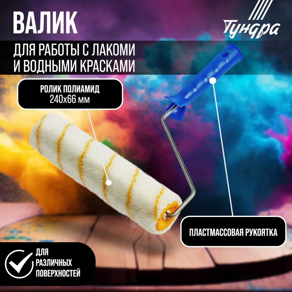 Фото Малярный валик Тундра 2419732 2419732, 240 мм