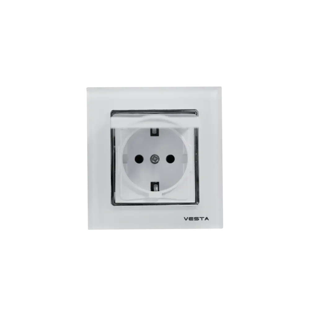 Фото Розетка встраиваемая Vesta-electric Exclusive White FRZ00041015BEL с заземлением цвет белый Фото Розетка встраиваемая Vesta-electric Exclusive White FRZ00041015BEL с заземлением цвет белый