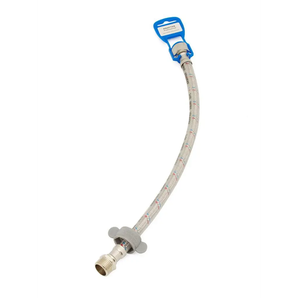 Фото Подводка гибкая для воды Krafter KRLux723 300 см 1/2" внутренняя-внутренняя резьба Фото Подводка гибкая для воды Krafter KRLux723 300 см 1/2" внутренняя-внутренняя резьба