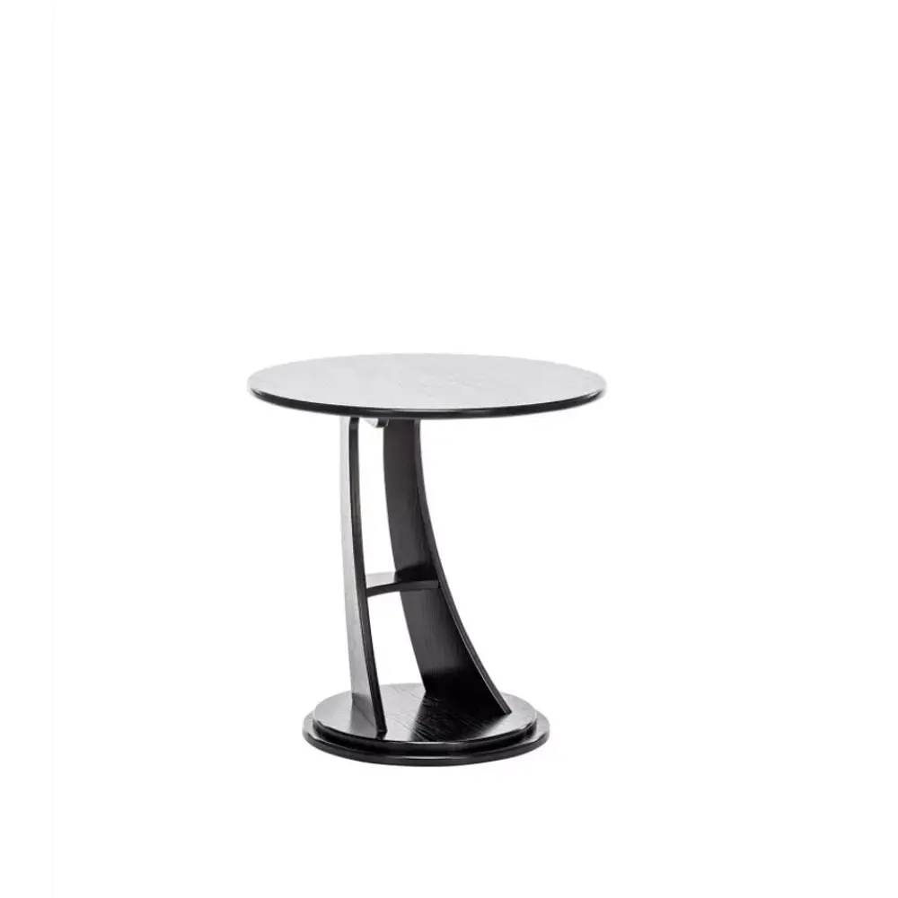 Фото Приставной столик круглый Wissar home Акцент 60x60 см черный