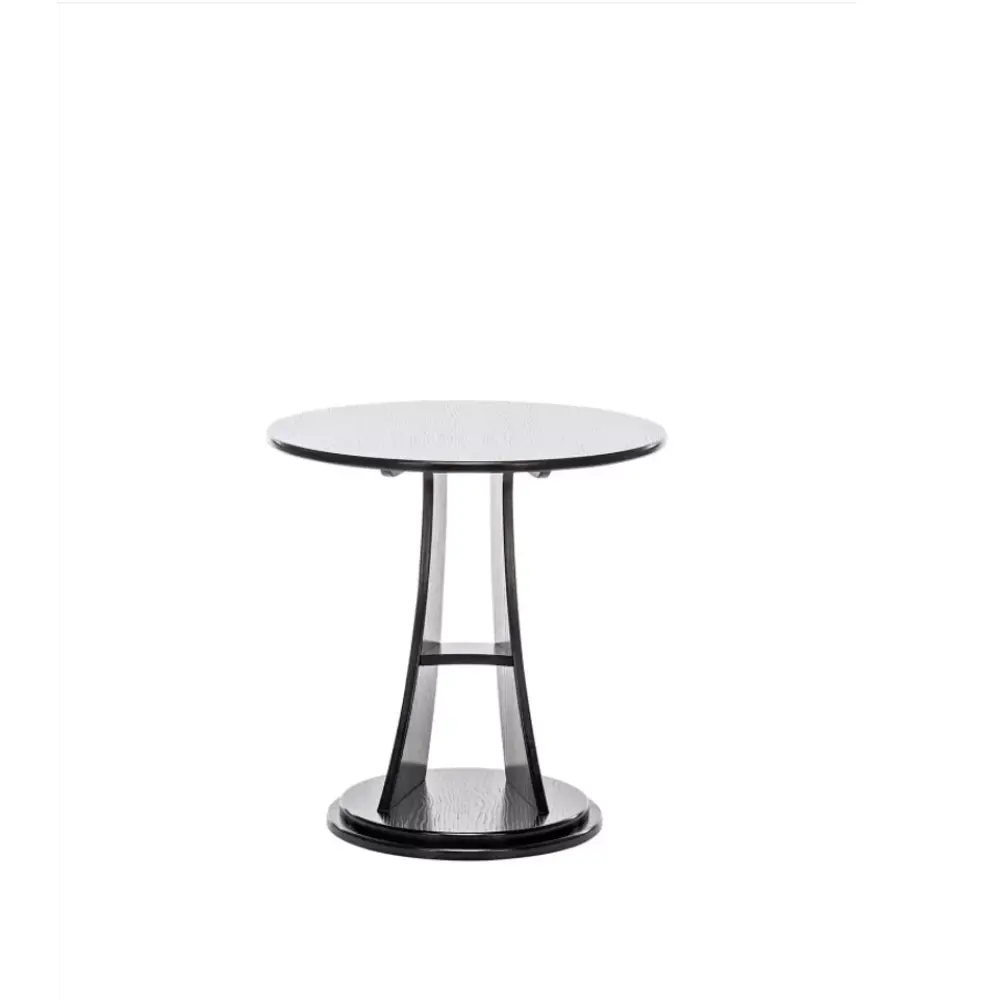 Фото 2 Приставной столик круглый Wissar home Акцент 60x60 см черный