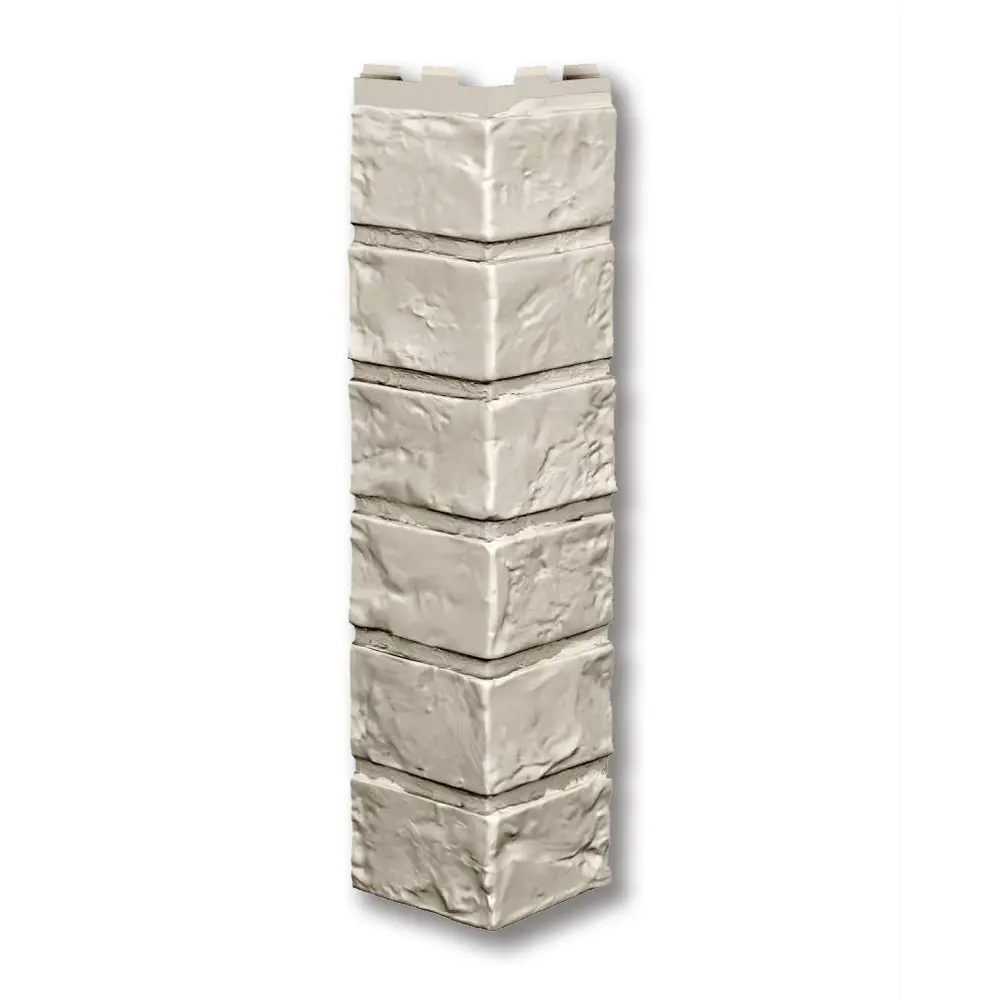 Фото Угол наружный к фасадной панели VOX Brick Ivory 92x420x92мм песочный Фото Угол наружный к фасадной панели VOX Brick Ivory 92x420x92мм песочный