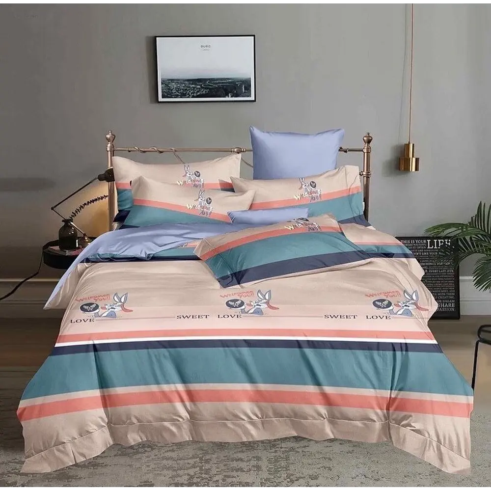 Фото Комплект постельного белья Sleeping Place 374П-200-50 евро поплин бежевый Фото Комплект постельного белья Sleeping Place 374П-200-50 евро поплин бежевый
