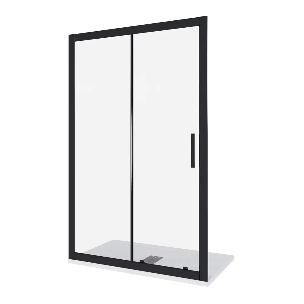 Фото Душевая перегородка Good door Cofe КФ00010 110x190см черный профиль Фото Душевая перегородка Good door Cofe КФ00010 110x190см черный профиль
