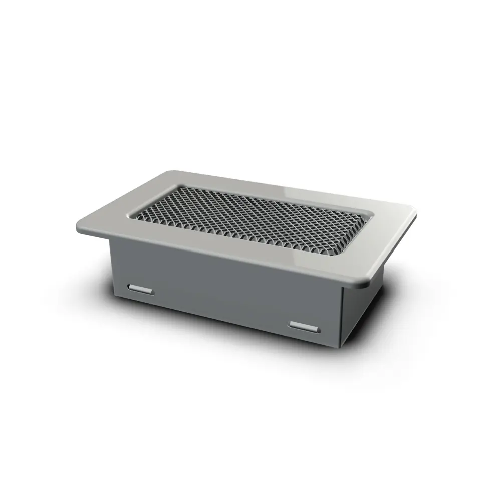 Фото Решетка вентиляционная Grillux 11x17см металлик Фото Решетка вентиляционная Grillux 11x17см металлик