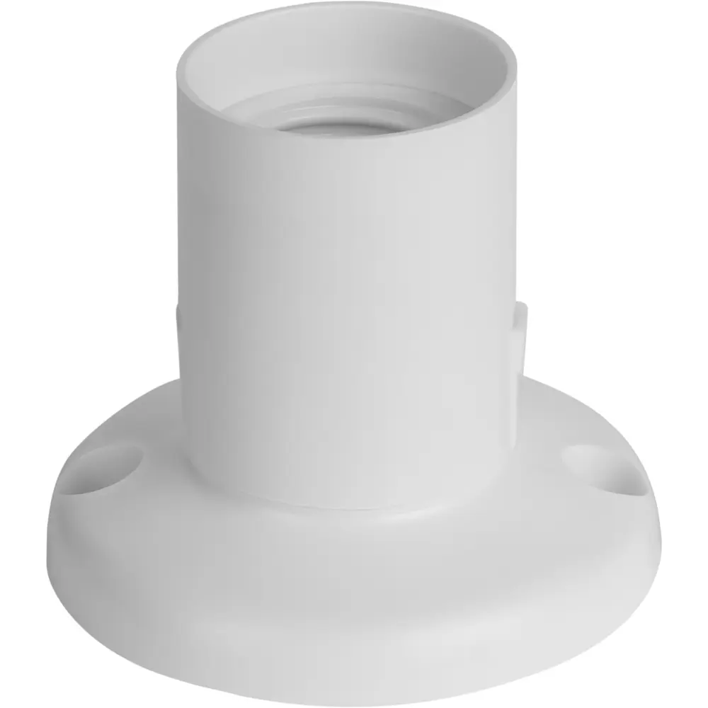 Фото 2 Патрон REV 24539 1 пластиковый для лампы E27 цвет белый