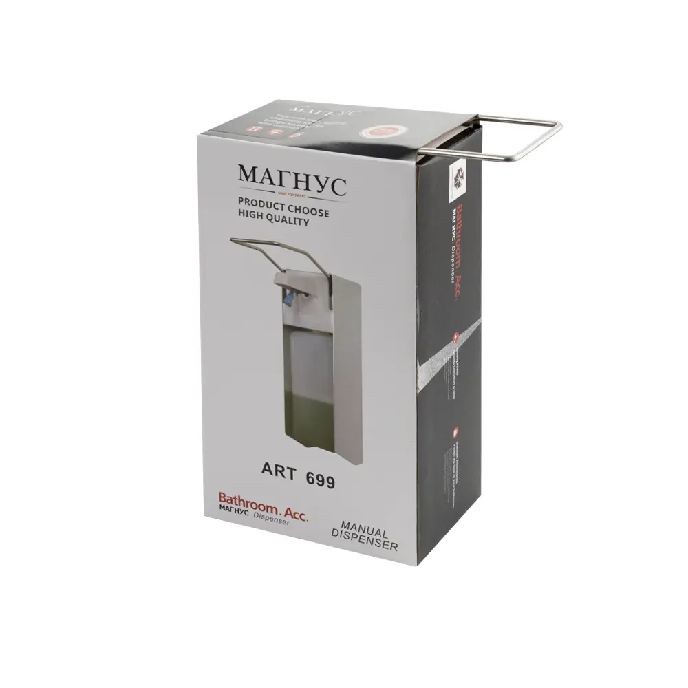 Фото 4 Дозатор для жидкого мыла Magnus Сан-AOO-699 цвет белый, серый