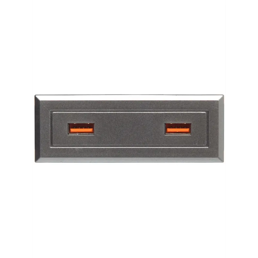 Фото Розетка выдвижная встраиваемая Navako Stripe 12022 горизонтальная 2 USB цвет серый Фото Розетка выдвижная встраиваемая Navako Stripe 12022 горизонтальная 2 USB цвет серый