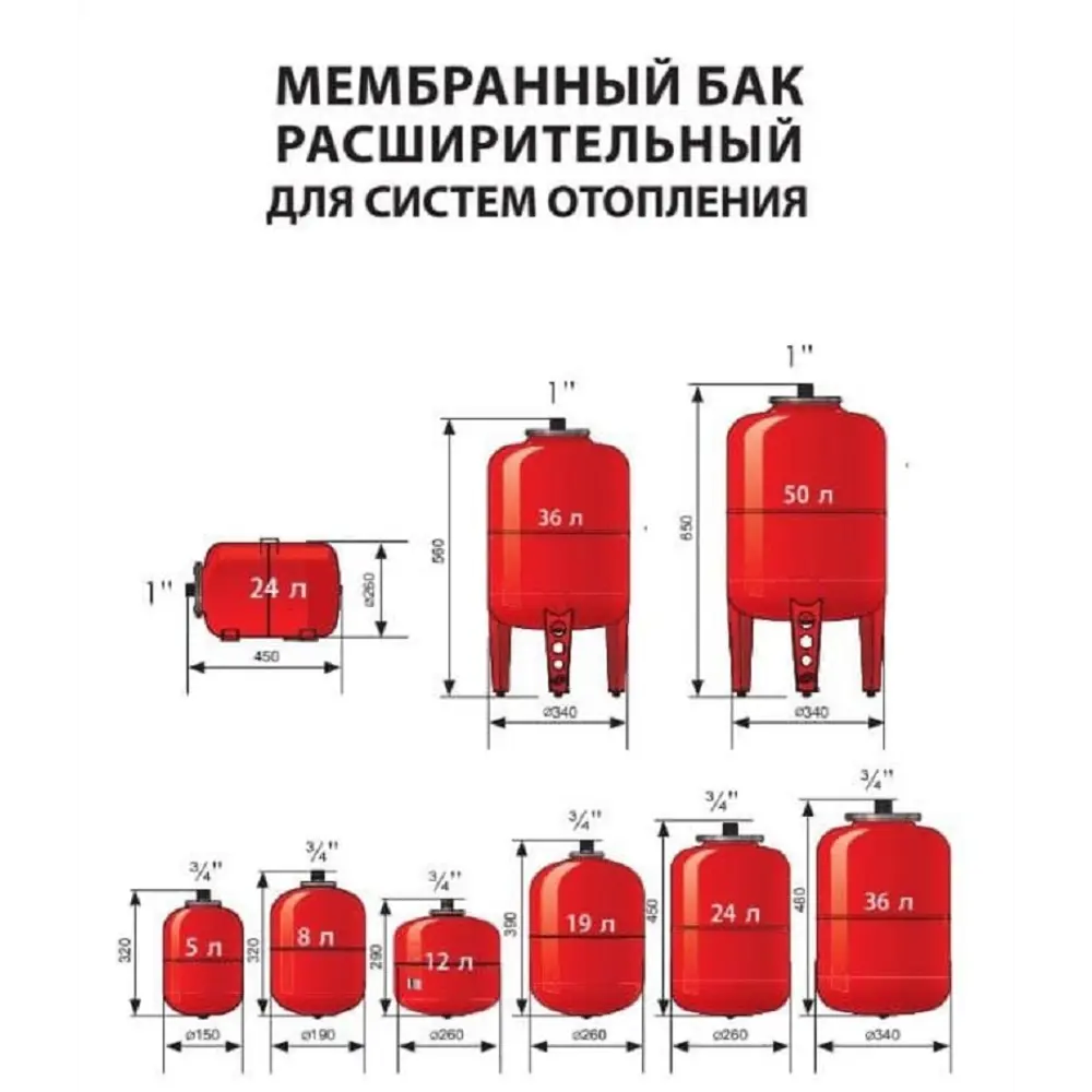 Фото 3 Расширительный бак для ГВС 24 л Aquatim 3/4" красный Фото 3 Расширительный бак для ГВС 24 л Aquatim 3/4" красный