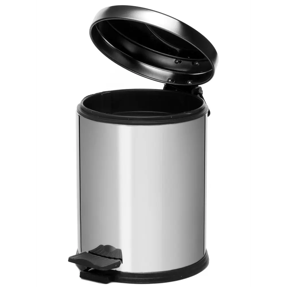 Фото Контейнер для мусора Navako Antila Soft Close 5L Chrome 11007 5л Фото Контейнер для мусора Navako Antila Soft Close 5L Chrome 11007 5л