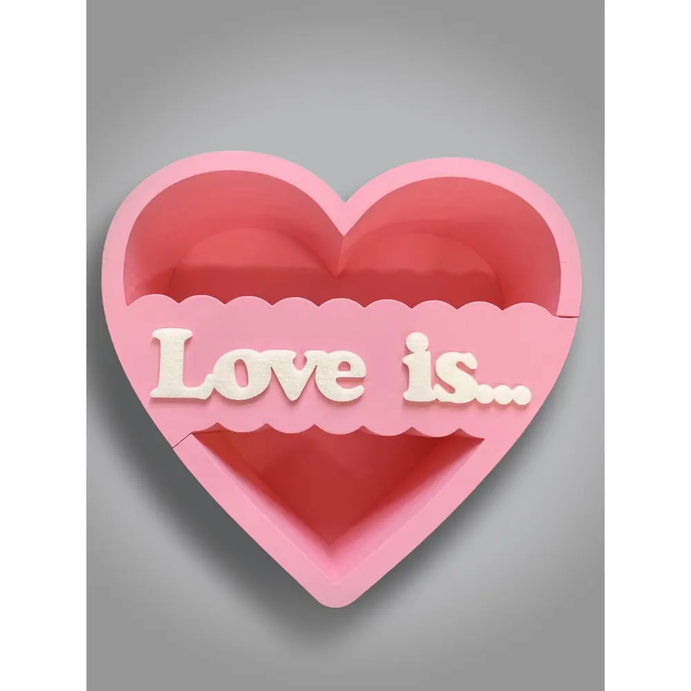 Фото Подарочный пенобокс ArtCore сердце "Love is" YSM17P, розовый Фото Подарочный пенобокс ArtCore сердце "Love is" YSM17P, розовый