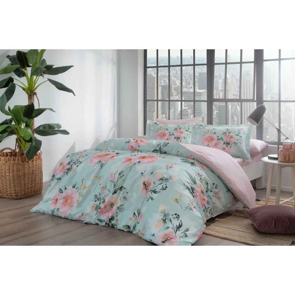 Фото 2 Комплект постельного белья Tac tntc1258/1258, евро, сатин, цвет розовый