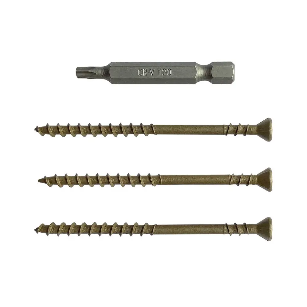 Фото 2 Саморезы Camo Premium decking screw protech 75x4.8 мм C4 T25 1750 шт для монтажа террас и фасадов Фото 2 Саморезы Camo Premium decking screw protech 75x4.8 мм C4 T25 1750 шт для монтажа террас и фасадов