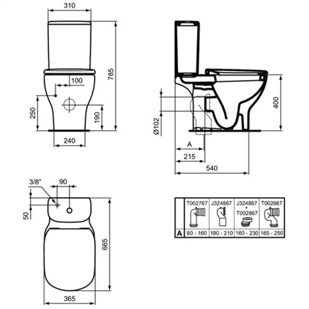 Фото Бачок для унитаза Ideal Standard Tesi Silk White AquaBlade® T3568V1 матовый белый Фото Бачок для унитаза Ideal Standard Tesi Silk White AquaBlade® T3568V1 матовый белый