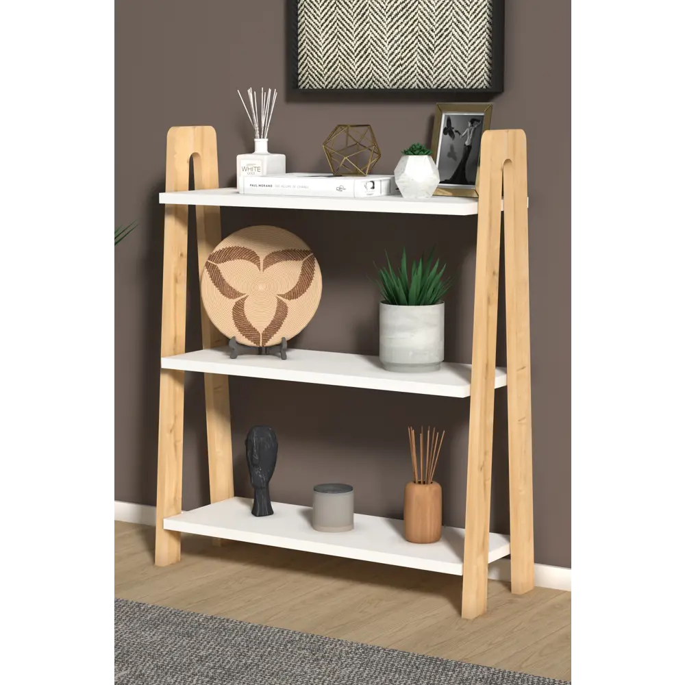 Фото 5 Стеллаж Ismat decor 63x80x22 см нагрузка до 30 кг ДСП цвет белый Фото 5 Стеллаж Ismat decor 63x80x22 см нагрузка до 30 кг ДСП цвет белый