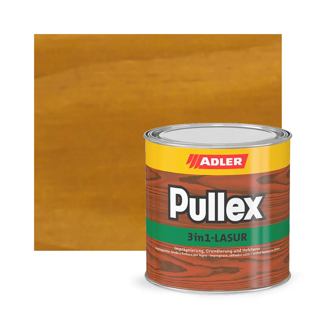Фото 2 Лазурь для дерева ADLER Pullex 3in1 lasur цвет лиственница 0.75 л Фото 2 Лазурь для дерева ADLER Pullex 3in1 lasur цвет лиственница 0.75 л