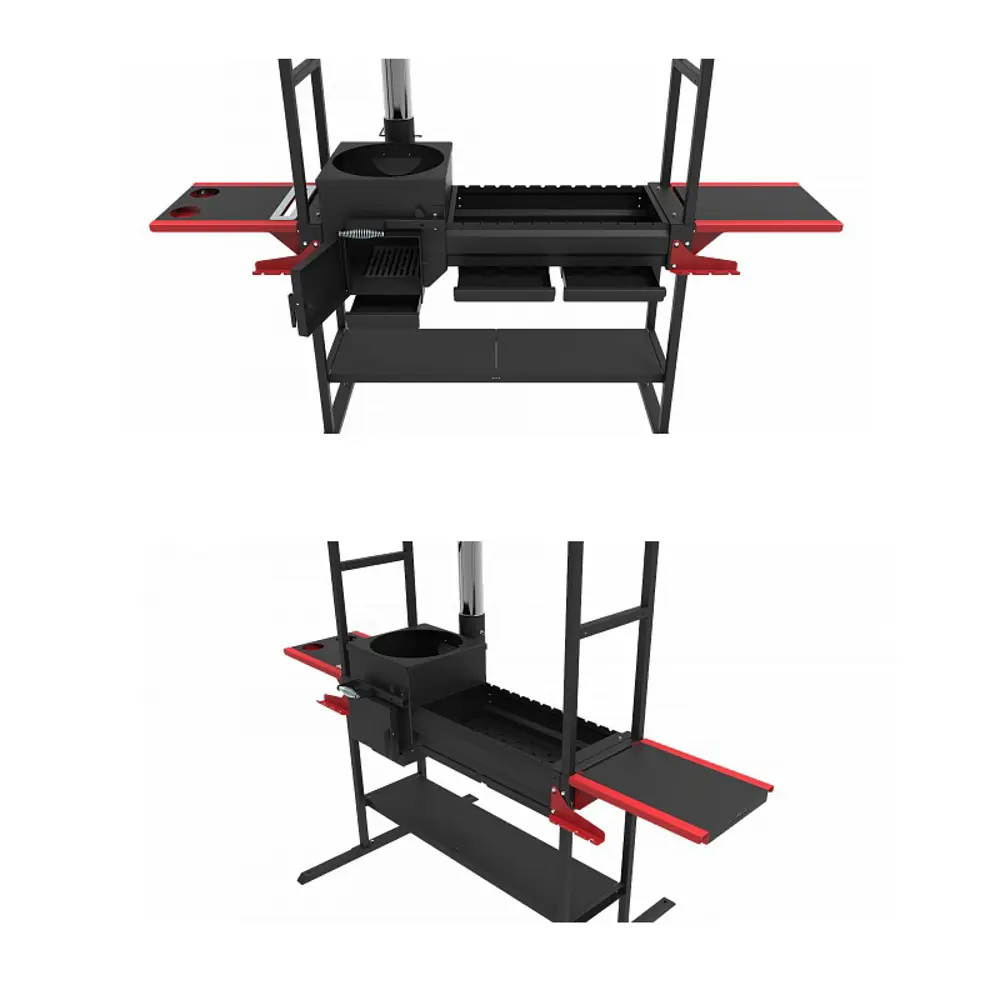 Фото 2 Печь-мангал Grillver Искандер 360 Инклайн Эйр сталь толщина 3 мм 119x211.50x247 см Фото 2 Печь-мангал Grillver Искандер 360 Инклайн Эйр сталь толщина 3 мм 119x211.50x247 см