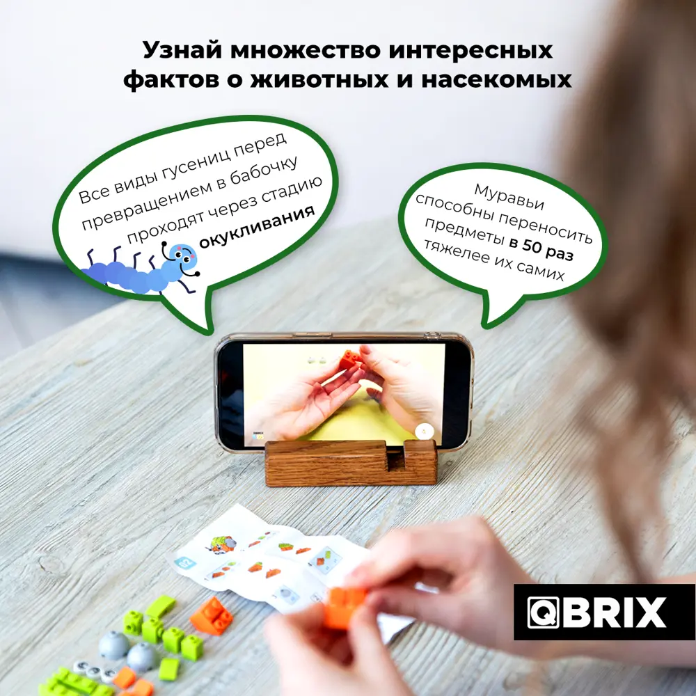 Фото 5 Конструктор пластиковый для детей Qbrix Kids Мир букашек (коллекционный набор 12 в 1) Фото 5 Конструктор пластиковый для детей Qbrix Kids Мир букашек (коллекционный набор 12 в 1)