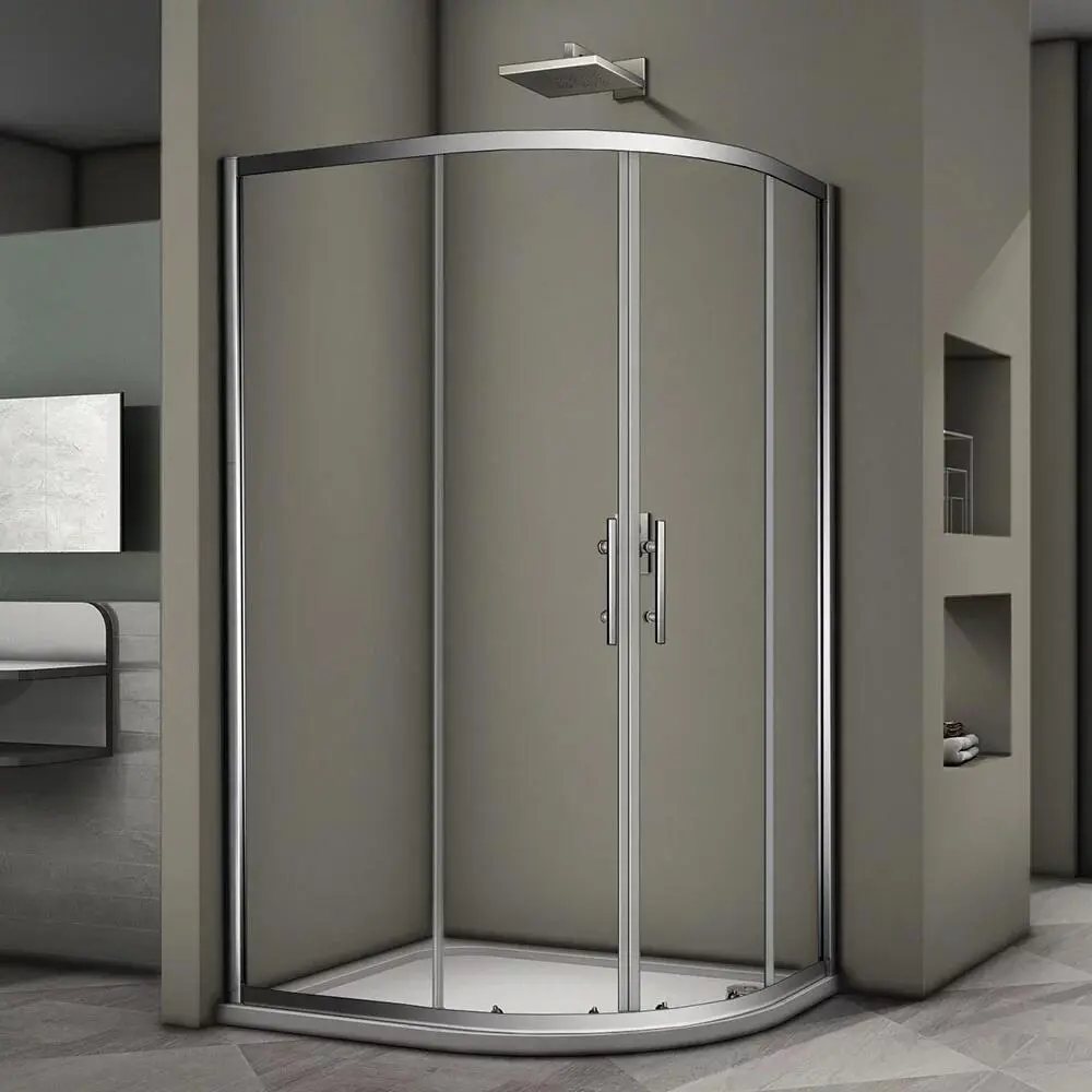 Фото Душевой уголок Veconi RV08-10090A-01-19C3 прямоугольник 100x90см хромированный профиль эффект стекла прозрачный Фото Душевой уголок Veconi RV08-10090A-01-19C3 прямоугольник 100x90см хромированный профиль эффект стекла прозрачный