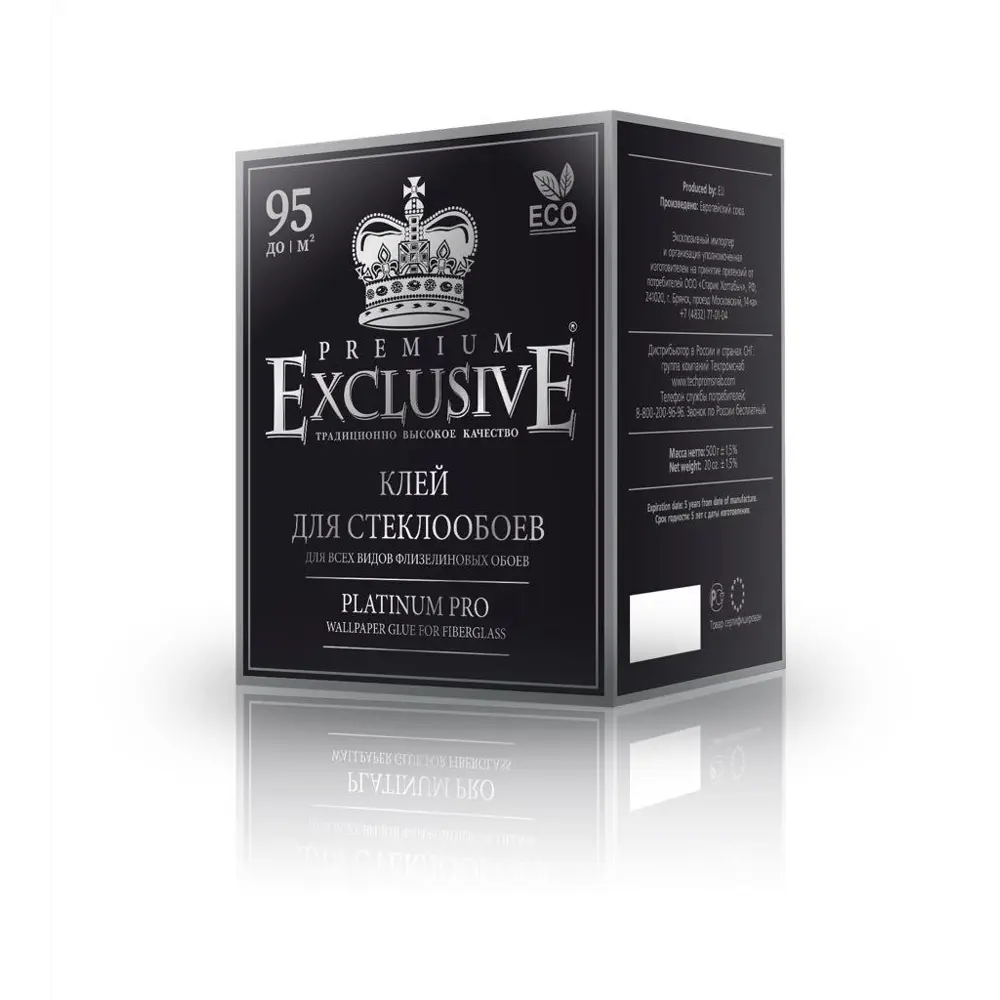 Фото Клей для стеклообоев "Exclusive" платина PRO 95 кв/м Фото Клей для стеклообоев "Exclusive" платина PRO 95 кв/м