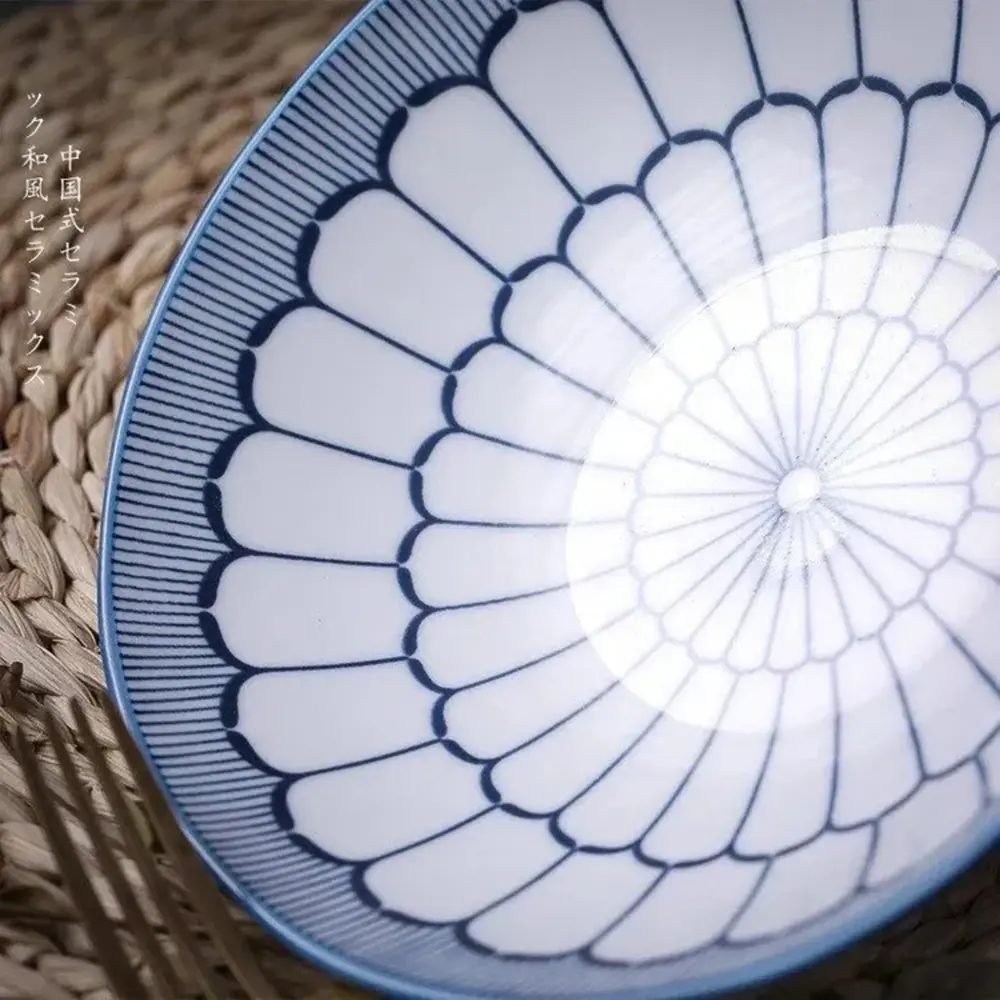Фото 2 Тарелка Homium Japanese Collection Цветок 20x3.50x20 см керамика цвет белый/голубой