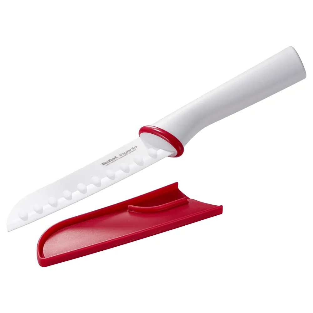 Фото Нож керамический Tefal K1530414 13 см белый