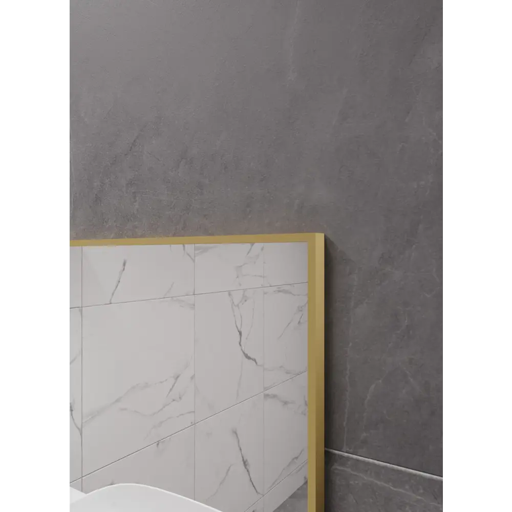 Фото 3 Зеркало интерьерное в алюминиевой раме настенное ONE Mirror 100x80 см золото Фото 3 Зеркало интерьерное в алюминиевой раме настенное ONE Mirror 100x80 см золото