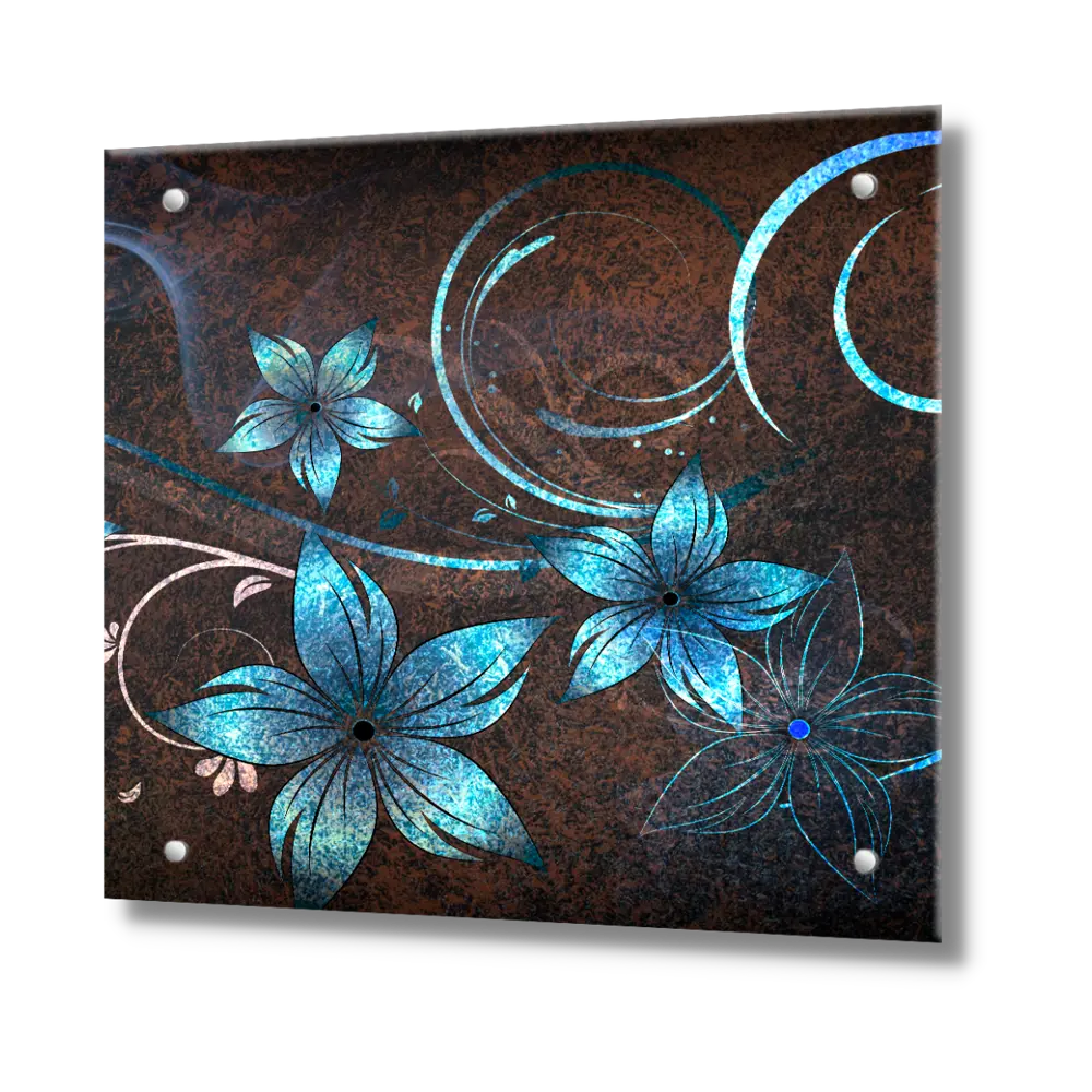 Фото Стеновая панель Borntoprint Цветы абстракция 60x55x0.4 см закаленное стекло цвет прозрачный Фото Стеновая панель Borntoprint Цветы абстракция 60x55x0.4 см закаленное стекло цвет прозрачный