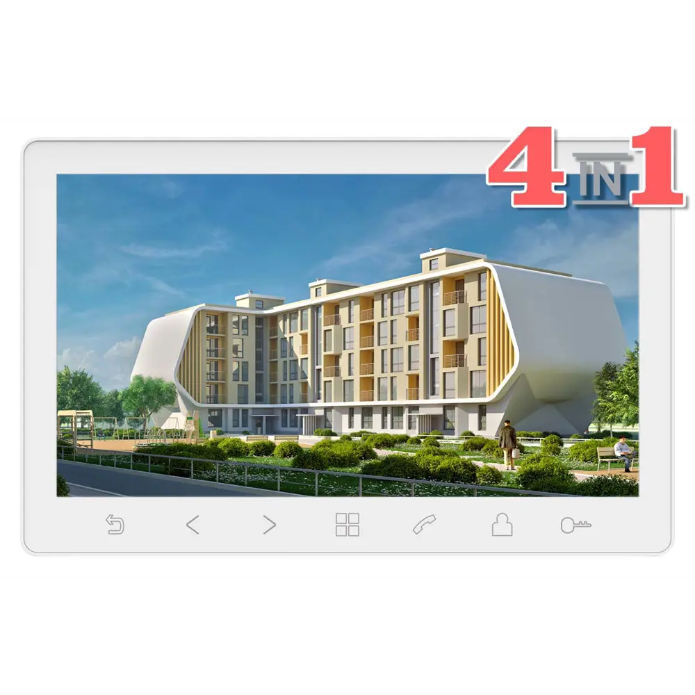 Фото Монитор видеодомофона Tantos Prime HD SE 7" цвет белый Фото Монитор видеодомофона Tantos Prime HD SE 7" цвет белый