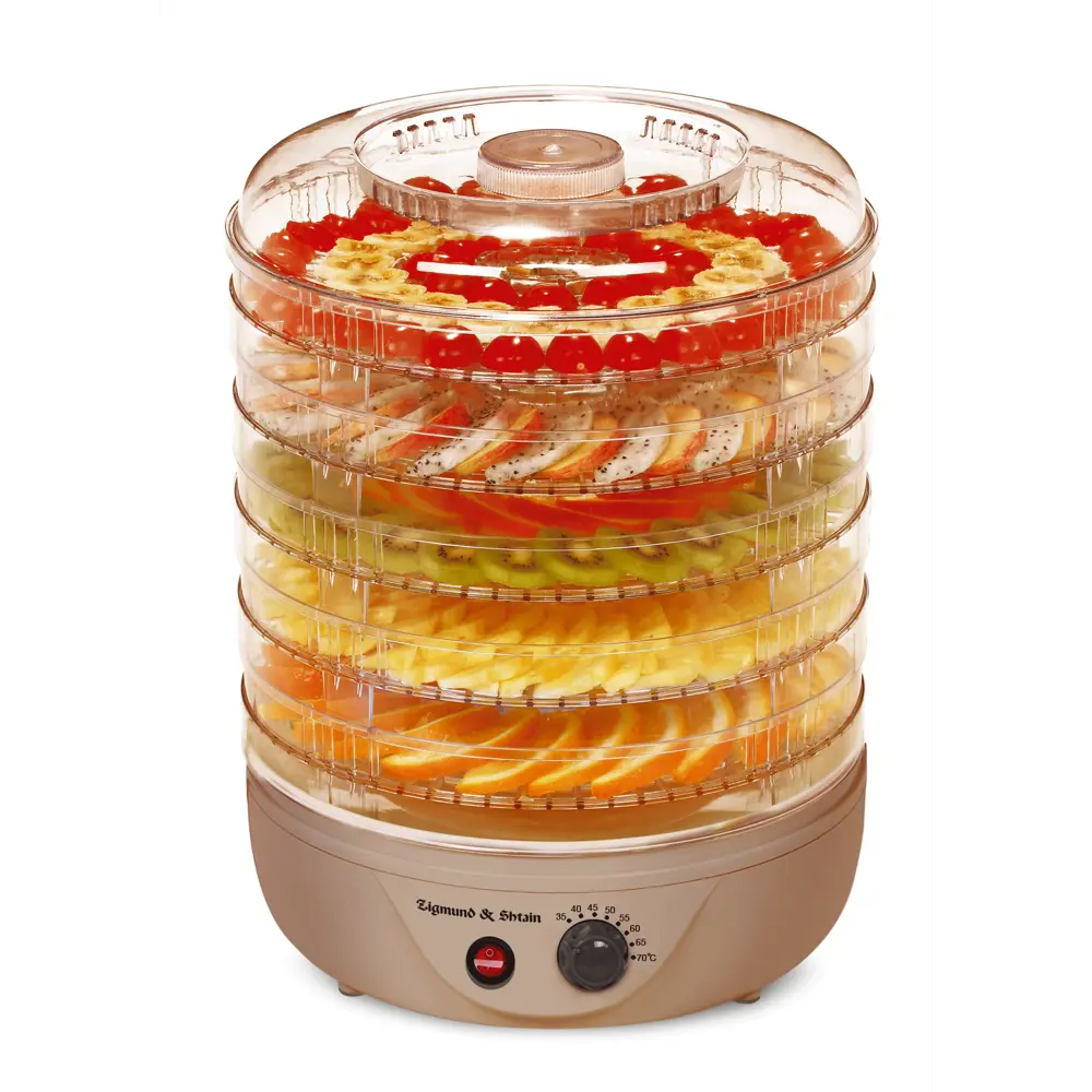 Фото Сушилка для овощей и фруктов Zigmund & Shtain ZFD-401 500 Вт 5 ярусов цвет бежевый Фото Сушилка для овощей и фруктов Zigmund & Shtain ZFD-401 500 Вт 5 ярусов цвет бежевый