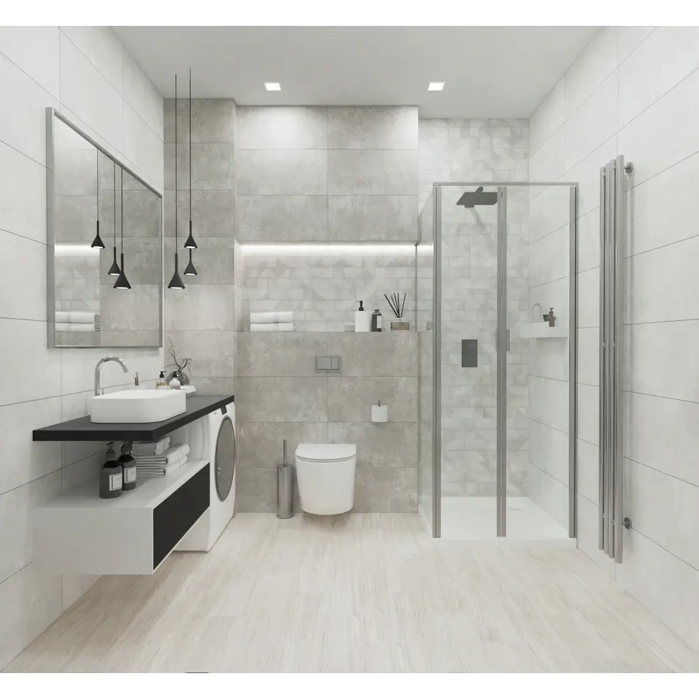 Фото 6 Керамическая плитка Global tile Quarto_gt GT211VG 30x60см 1.62 м² цвет светло-серый, цена за упаковку Фото 6 Керамическая плитка Global tile Quarto_gt GT211VG 30x60см 1.62 м² цвет светло-серый, цена за упаковку