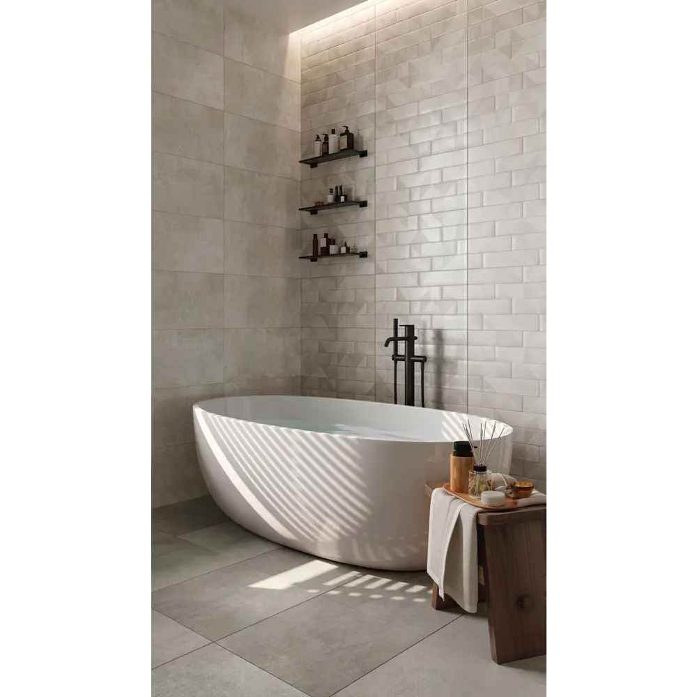 Фото 3 Керамическая плитка Global tile Quarto_gt GT211VG 30x60см 1.62 м² цвет светло-серый, цена за упаковку Фото 3 Керамическая плитка Global tile Quarto_gt GT211VG 30x60см 1.62 м² цвет светло-серый, цена за упаковку