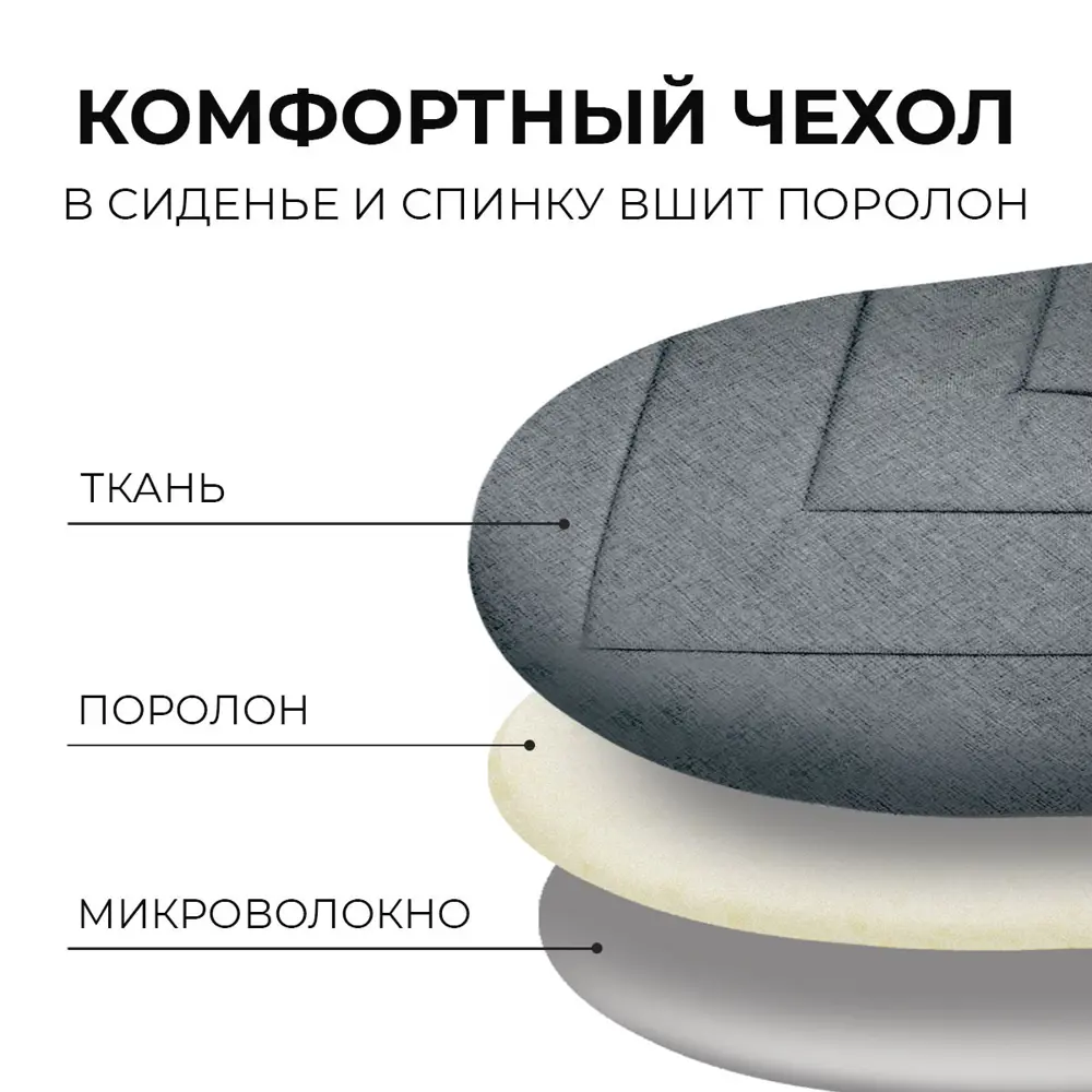 Фото 13 Кухонный стул PROtect 83x41x46 см ABS-пластик цвет графитовый серый Фото 13 Кухонный стул PROtect 83x41x46 см ABS-пластик цвет графитовый серый